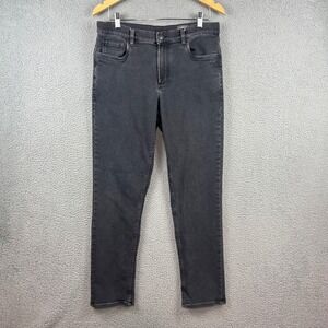 Faherty Stretch Terry 5-Pocket Pants Mens 33x32 meas. 33x31 Onyx Slim MBF2440